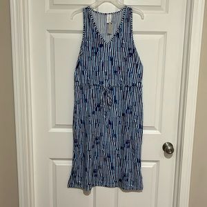 West Loop Summer lightweight tank dress Blue Size Med